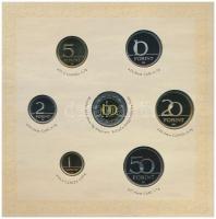 2008. 1Ft-100Ft 7klf db + Mátyás denár Ag fantáziaverete "Reneszánsz emlékév" dísztokos fo...