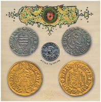 2008. 1Ft-100Ft (7xklf) "Reneszánsz emlékév" forgalmi sor szettben + Mátyás denár Ag fantá...