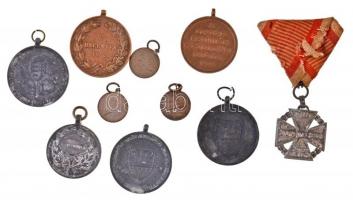 Vegyes: 7db-os kitüntetés tétel, benne Felvidéki, Erdélyi és Délvidéki emlékérmek, Károly Csapatkere...