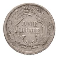 Amerikai Egyesült Államok 1868. 1d Ag (2,48g) T:3 ph.
USA 1868. 1 Dime Ag (2,48g) C:F edge error
K...