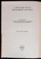 A magyar nyelv értelmező szótára I-VII. kötet. Bp., 1966-, Akadémia Kiadó. Kiadói aranyozott gerincű...