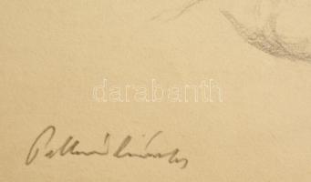 Patkó jelzéssel: Tanulmány rajzok (3 db). Ceruza, papír, 29×20 cm