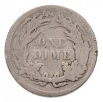 Amerikai Egyesült Államok 1891. 1d Ag (2,30g) T:3 ph.
USA 1891. 1 Dime Ag (2,30g) C:F edge error
K...