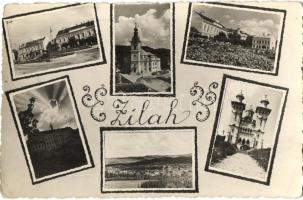Zilah, Zalau; mozaiklap / multi-view postcard, Foto Elite Péter photo