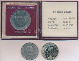 1980. 100Ft Ni "Szovjet-magyar közös űrrepülés" + 1983. 100ft Cu-Ni "FAO-SOROZAT II. ...