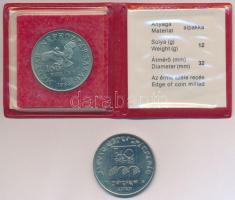 1983. 100Ft alpakka "Simon Bolivár" eredeti tokban, tanúsítvánnyal + 1985. 100Ft alpakka  ...