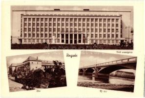 Ungvár, Uzhhorod; Vár, volt országház, új híd / castle, former parliament, the new bridge