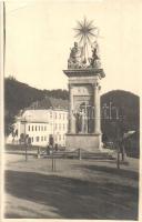 Újbánya, Königsberg, Nová Bana; Szentháromság szobor / Trojicny stÍp / Trinity statue. Várady photo (vágott / cut)