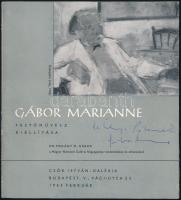 1963-1970 Gábor Marianne (1917-2014) festőművész 2 db kiállítási katalógusa. Bp., 1963-1970, Csók István Galéria. A művész által dedikáltak.