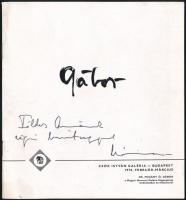 1963-1970 Gábor Marianne (1917-2014) festőművész 2 db kiállítási katalógusa. Bp., 1963-1970, Csók Is...