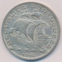 Portugália 1954. 10E Ag T:2
Portugal 1954. 10 Escudos Ag C:XF 
Krause KM#586