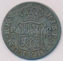 Spanyolország 1808IG 2R Ag "IV. Károly" (5,67g) T:2
Spain 1808IG 2 Reales Ag "Charle...