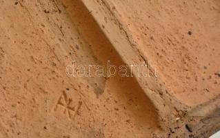 Tornyok, jelzett iparművész falikép, mázsa kerámia, jó állapotban, 27,5×19,5 cm