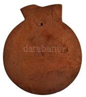 1980. "Felszabadulás 1945-1980" Br emlékplakett, hátoldalán lyuk rögzítéshez (101mm) T:2