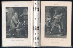 30 db különböző metszet, 16,5×11 cm