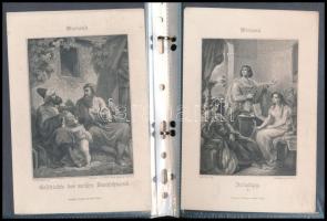 30 db különböző metszet, 16,5×11 cm