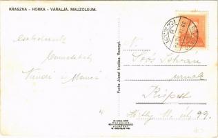 Krasznahorkaváralja, Krásnohorské Podhradie; mauzóleum / mausoleum