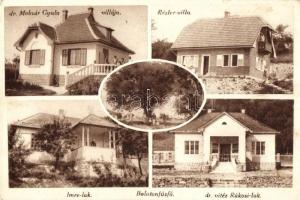 Balatonfűzfő, Dr. Molnár Gyula villája, Rézler villa, Imre lak, Dr. Vitéz Rákosi lak (apró szakadás / tiny tear)