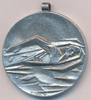 1969. "Budapest Úszószövetség - BP. Ifj. A Bajn. II. 1969" ezüstözött fém díjérem füllel. ...
