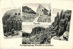 Tapolca, Szent György-hegyi kőzsákok és turistaház, bazaltoszlopok (b)