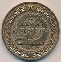 Románia 1973. "Dinamo Bukarest Sport Klub 1948-1973 / 25. Évforduló" Br emlékérem (60mm) T...