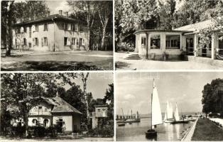 15 db MODERN balatoni városképes lap / 15 modern Hungarian town-view postcards from Lake Balaton
