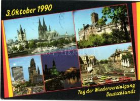 15 db MODERN német és svájci városképes lap / 15 modern Germand and Swiss town-view postcards