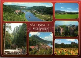 15 db MODERN német és svájci városképes lap / 15 modern Germand and Swiss town-view postcards