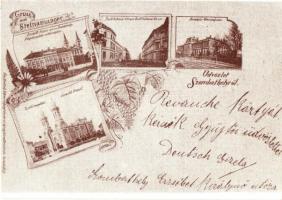 13 db VEGYES magyar városképes lap / 13 mixed Hungarian town-view postcards