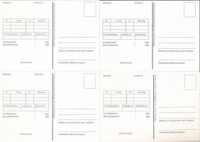 7 db MODERN erotikus sakk motívumlap, hátoldalon levelezési sakk / 7 modern erotic chess motive post...