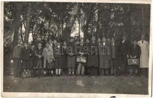 1936 Vác, iskolás leventék csoportképe. photo (fl)