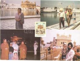 17 db MODERN bélyeges motívumlap / 17 modern stamp motive postcards