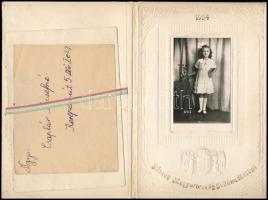1934 Édes Anyámnak feliratú fényképtartó, belül irredenta felirattal ("Hiszek Magyarország Felt...