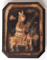 Régi kínai faragott kő pecsétnyomó / Chinese seal maker. Carved stone. 10x7 cm