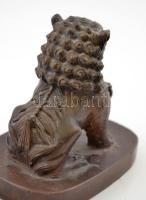 Oroszlánt ábrázoló, nagyméretű, régi kínai bronz pecsétnyomó / Large bronze lion Chinese seal maker....