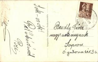 Petőháza, Római katolikus templom és iskola, Községháza, Cukorgyár, automobil, kerékpár. Kiadja Stee...