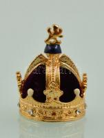 Finn királyi korona miniatűr, díszdobozban, leírással