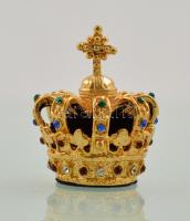 Baden választófejedelmi koronája miniatűr, díszdobozban, leírással
