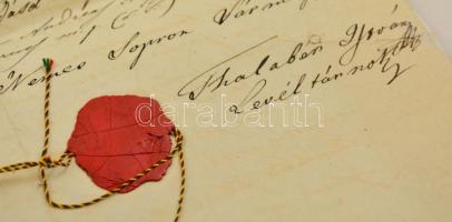 cca 1798 Sopron, Thalabér István soproni levéltárnok iratmásolatai Csernelháza és Damonya Nádasdy-bi...