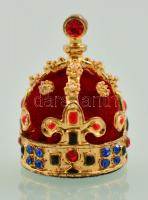 Nagy Károly frank uralkodó koronája miniatűr, díszdobozban, leírással
