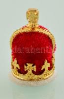 VIII. Edward koronája miniatűr, díszdobozban, leírással