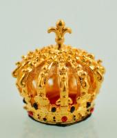 IV. Henrik francia király koronája miniatűr, díszdobozban, leírással