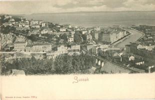 Fiume, Rijeka, Susak, Sussak; Látkép, híd / general view, bridge