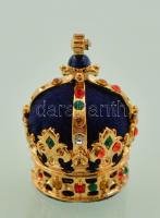 A holland királyi korona miniatűr, díszdobozban, leírással