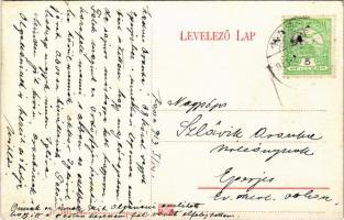 Kassa, Kosice; Színház a fő térrel, üzletek / theater, main square, shops (kis szakadás / small tear...