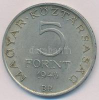 1948. 5Ft Ag "Petőfi" T:2 
Adamo EM1