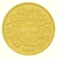 Svájc 1927B 20Fr Au (6,44g/0.900) T:1-,2 
 Switzerland 1927B 20 Francs (6,44g/0.900) C:AU,XF
Kraus...
