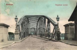 Komárom, Komárno; Nagy-Duna vashíd. Kiadja Laky Béla / Danube bridge (EK)