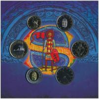 2014. 5Ft-200Ft (6xklf) "Lancea Regis" forgalmi sor szettben, benne ónozott réz Szent Istv...