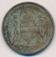 1930. 5P Ag "Horthy jobbra" T:3 erős patina
Adamo P8